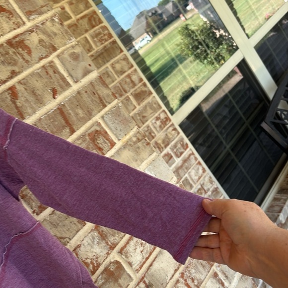 Free People Movement Purple First Choice Long Sleeved Dolman T-Shirt - Picture 3 of 12